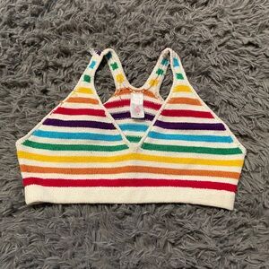 Rainbow crop top